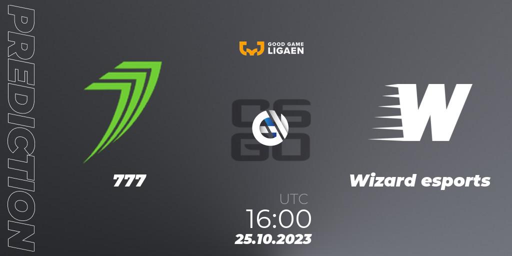 Prognoza 777 - Wizard esports. 25.10.23, CS2 (CS:GO), Good Game-ligaen Fall 2023: Regular Season