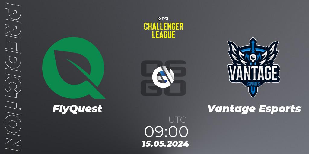Prognoza FlyQuest - Vantage Esports. 15.05.2024 at 09:00, Counter-Strike (CS2), ESL Challenger League Season 47: Oceania