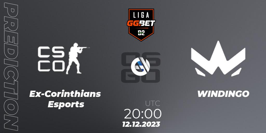Prognoza Ex-Corinthians Esports - WINDINGO. 12.12.23, CS2 (CS:GO), Dust2 Brasil Liga Season 2