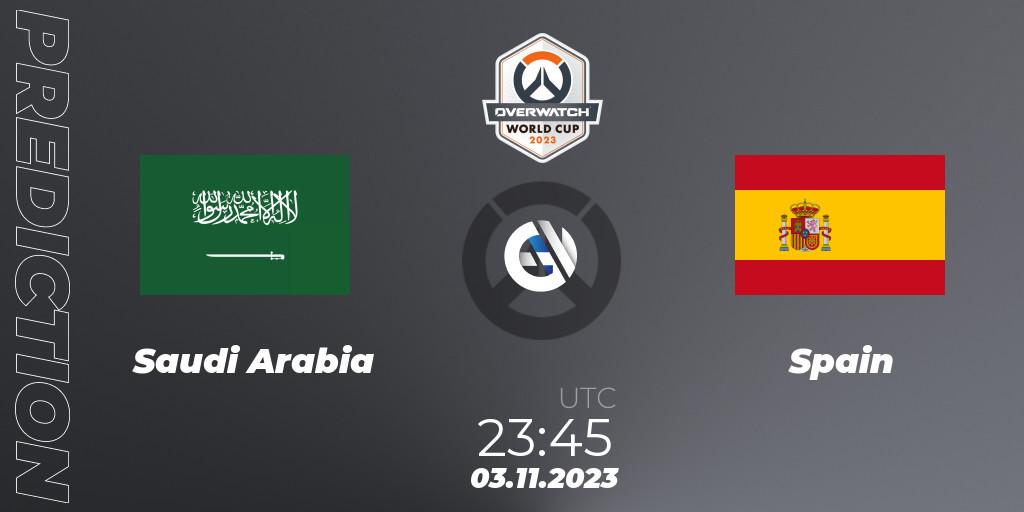 Prognoza Saudi Arabia - Spain. 03.11.2023 at 23:45, Overwatch, Overwatch World Cup 2023