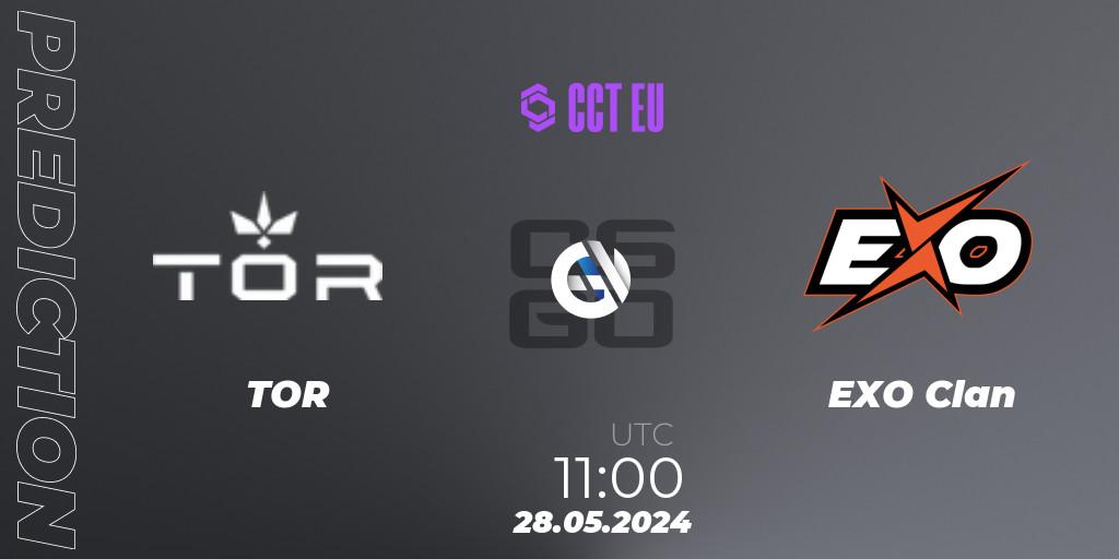 Prognoza TOR - EXO Clan. 28.05.2024 at 11:00, Counter-Strike (CS2), CCT Season 2 Europe Series 5 Closed Qualifier