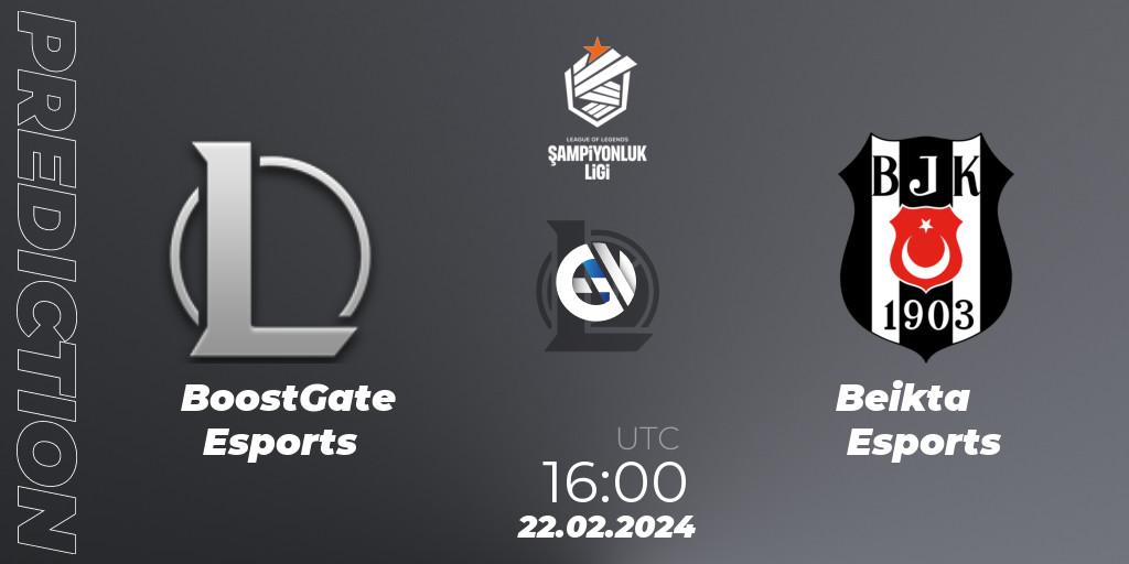 Prognoza BoostGate Esports - Beşiktaş Esports. 22.02.2024 at 16:00, LoL, TCL Winter 2024