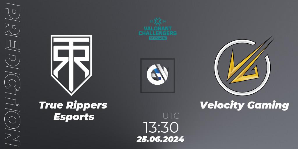 Prognoza True Rippers Esports - Velocity Gaming. 25.06.2024 at 13:30, VALORANT, VALORANT Challengers 2024: South Asia - Split 2