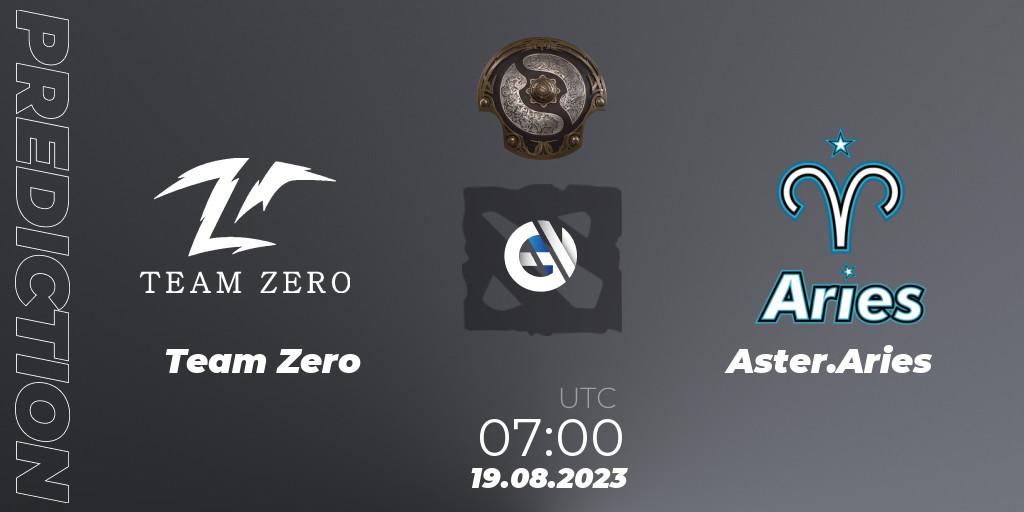 Prognoza Team Zero - Aster.Aries. 19.08.23, Dota 2, The International 2023 - China Qualifier