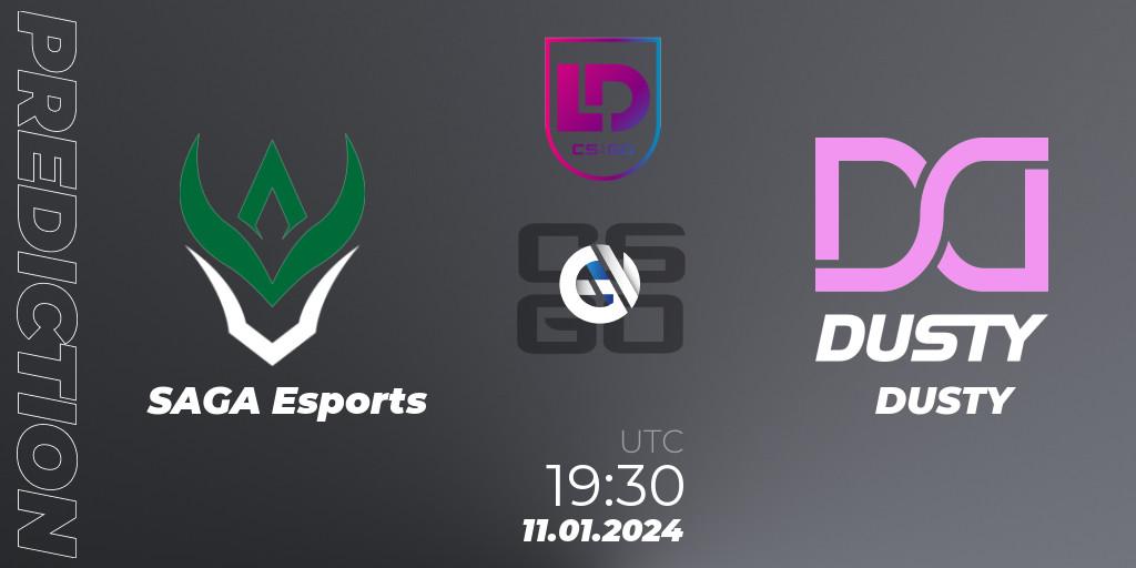 Prognoza SAGA Esports - DUSTY. 11.01.2024 at 19:30, Counter-Strike (CS2), Icelandic Esports League Season 8: Regular Season