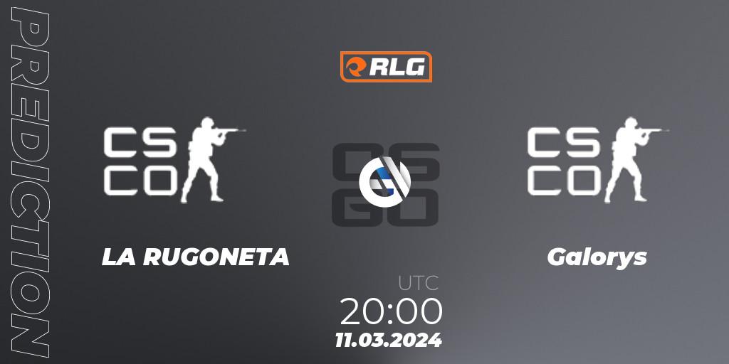 Prognoza LA RUGONETA - Galorys. 11.03.2024 at 20:00, Counter-Strike (CS2), RES Latin American Series #2