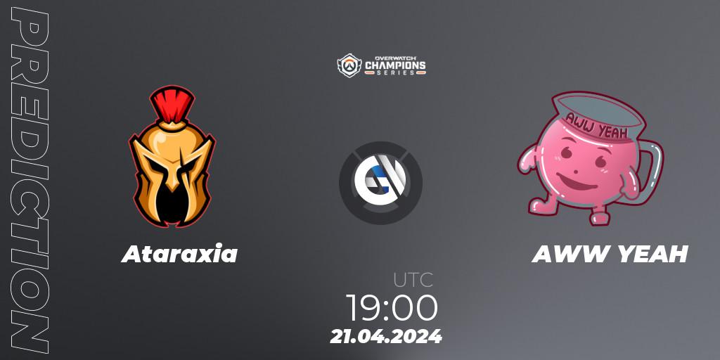 Prognoza Ataraxia - AWW YEAH. 21.04.2024 at 19:00, Overwatch, Overwatch Champions Series 2024 - EMEA Stage 2 Group Stage