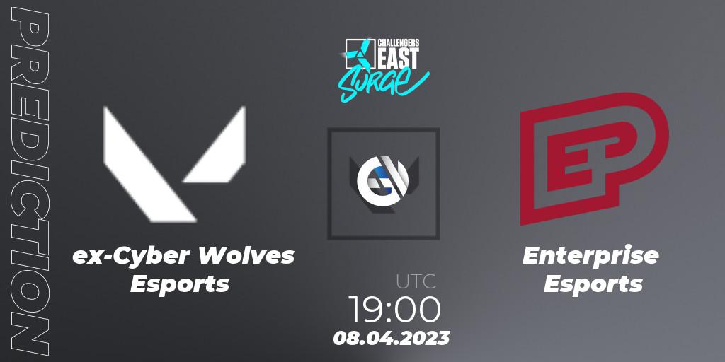 Prognoza ex-Cyber Wolves Esports - Enterprise Esports. 08.04.2023 at 19:10, VALORANT, VALORANT Challengers East: Surge - Split 2 - Regular Season