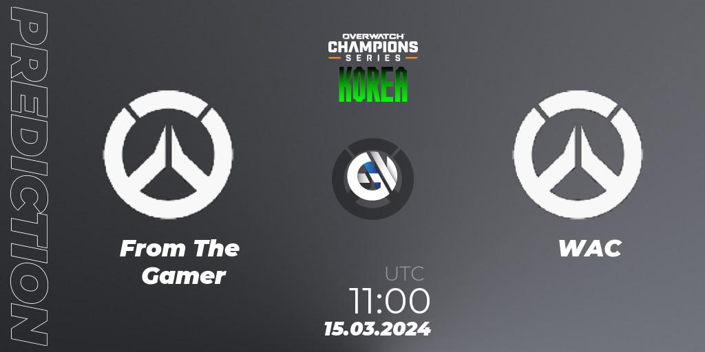 Prognoza From The Gamer - WAC. 15.03.2024 at 11:00, Overwatch, Overwatch Champions Series 2024 - Stage 1 Korea
