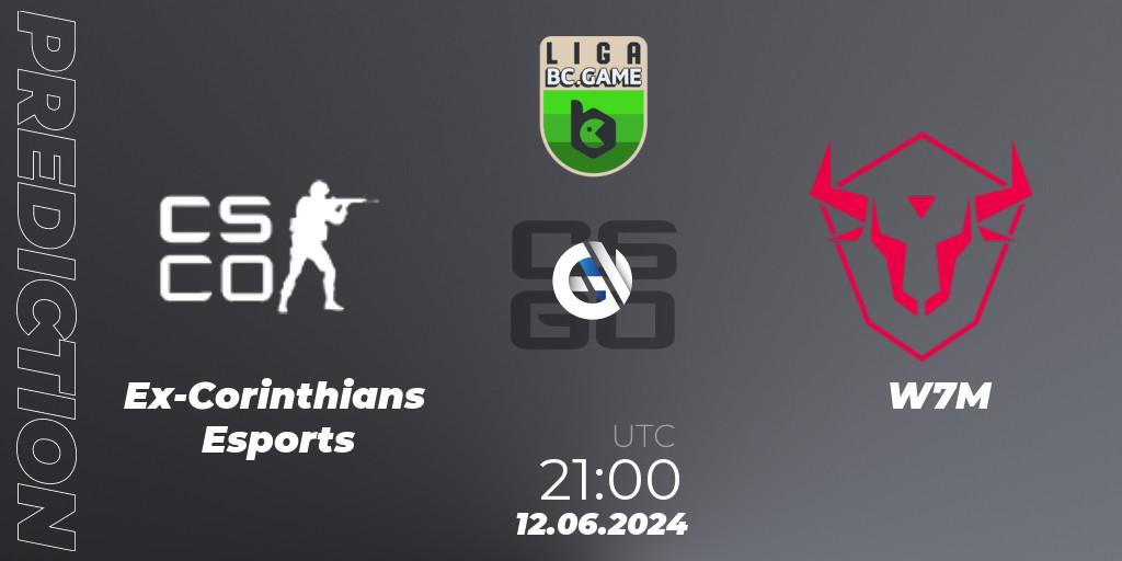 Prognoza Ex-Corinthians Esports - W7M. 14.06.2024 at 17:00, Counter-Strike (CS2), Dust2 Brasil Liga Season 3