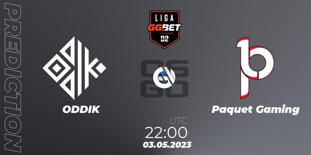 Prognoza ODDIK - Paquetá Gaming. 06.05.2023 at 00:00, Counter-Strike (CS2), Dust2 Brasil Liga Season 1