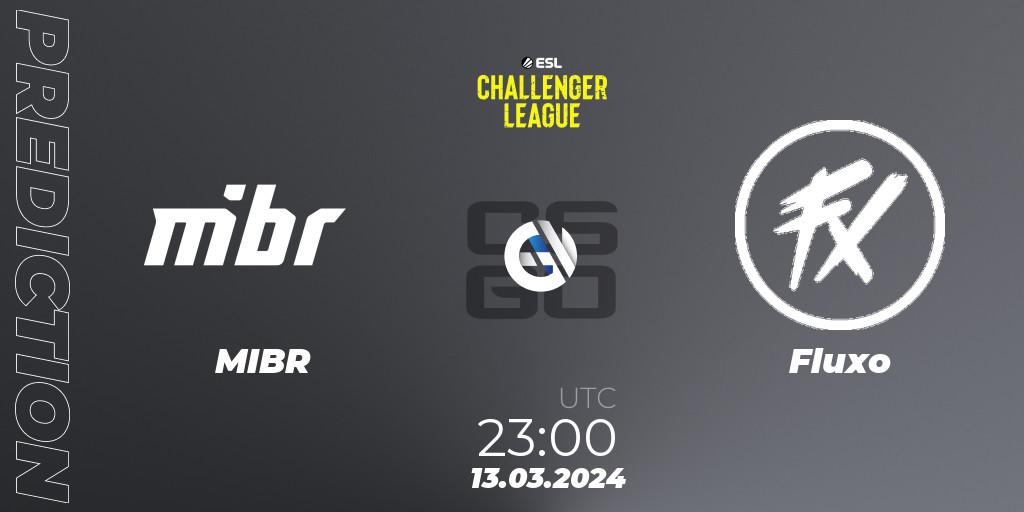 Prognoza MIBR - Fluxo. 05.04.2024 at 22:30, Counter-Strike (CS2), ESL Challenger League Season 47: South America