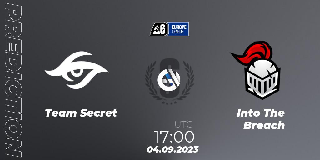 Prognoza Team Secret - Into The Breach. 04.09.23, Rainbow Six, Europe League 2023 - Stage 2