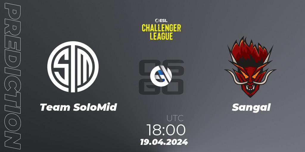 Prognoza Team SoloMid - Sangal. 19.04.24, CS2 (CS:GO), ESL Challenger League Season 47: Europe