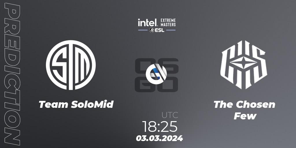 Prognoza Team SoloMid - The Chosen Few. 03.03.24, CS2 (CS:GO), Intel Extreme Masters Dallas 2024: European Open Qualifier #1