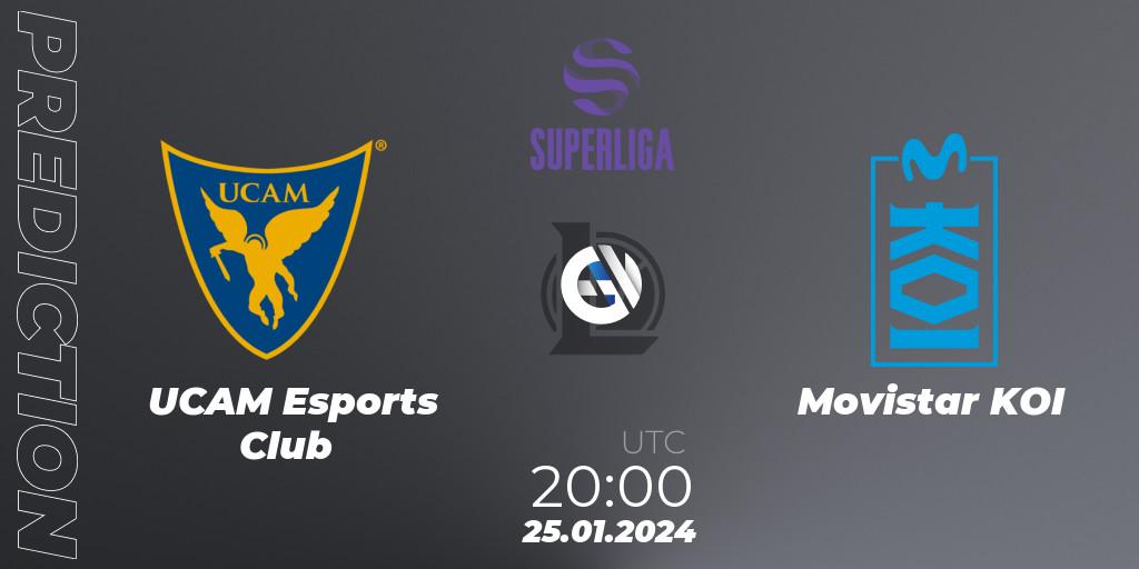 Prognoza UCAM Esports Club - Movistar KOI. 25.01.2024 at 20:00, LoL, Superliga Spring 2024 - Group Stage