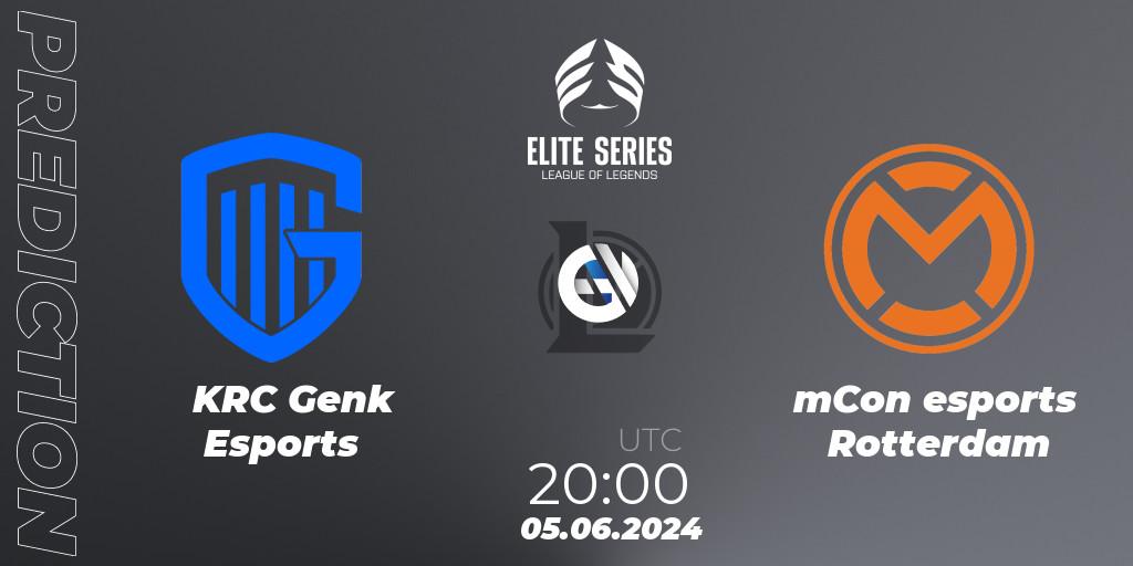 Prognoza KRC Genk Esports - mCon esports Rotterdam. 05.06.2024 at 20:00, LoL, Elite Series Summer 2024