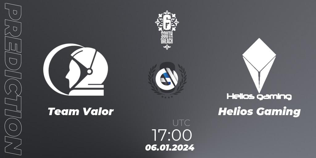 Prognoza Team Valor - Helios Gaming. 06.01.24, Rainbow Six, R6 South Breach