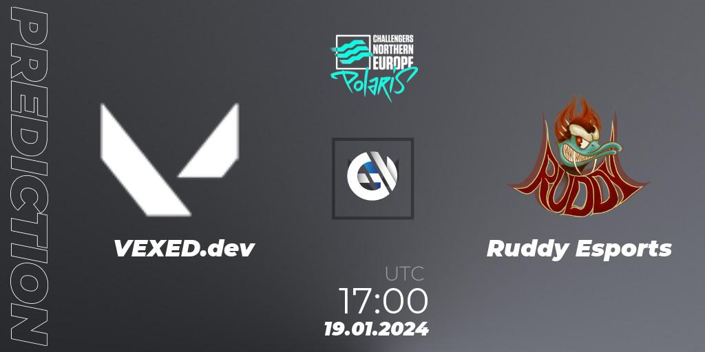 Prognoza VEXED.dev - Ruddy Esports. 19.01.2024 at 17:00, VALORANT, VALORANT Challengers 2024 Northern Europe: Polaris Split 1