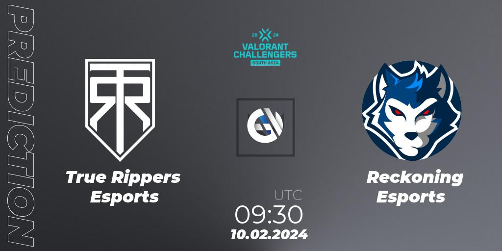 Prognoza True Rippers Esports - Reckoning Esports. 10.02.24, VALORANT, VALORANT Challengers 2024: South Asia Split 1 - Cup 1