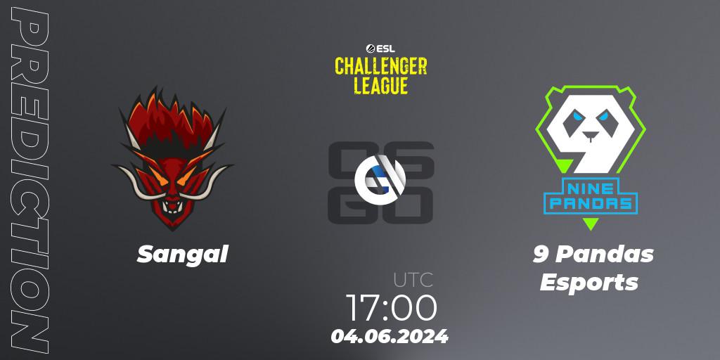 Prognoza Sangal - 9 Pandas Esports. 04.06.2024 at 17:00, Counter-Strike (CS2), ESL Challenger League Season 47: Europe