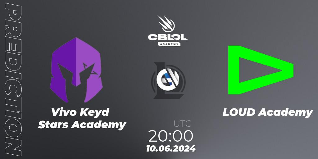 Prognoza Vivo Keyd Stars Academy - LOUD Academy. 10.06.2024 at 20:00, LoL, CBLOL Academy 2024