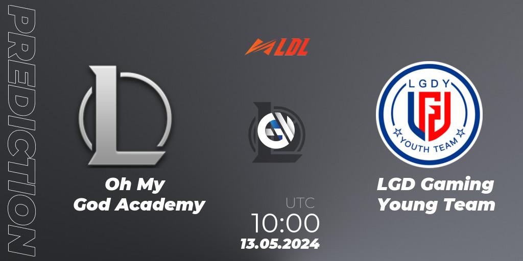 Prognoza Oh My God Academy - LGD Gaming Young Team. 13.05.2024 at 10:00, LoL, LDL 2024 - Stage 2