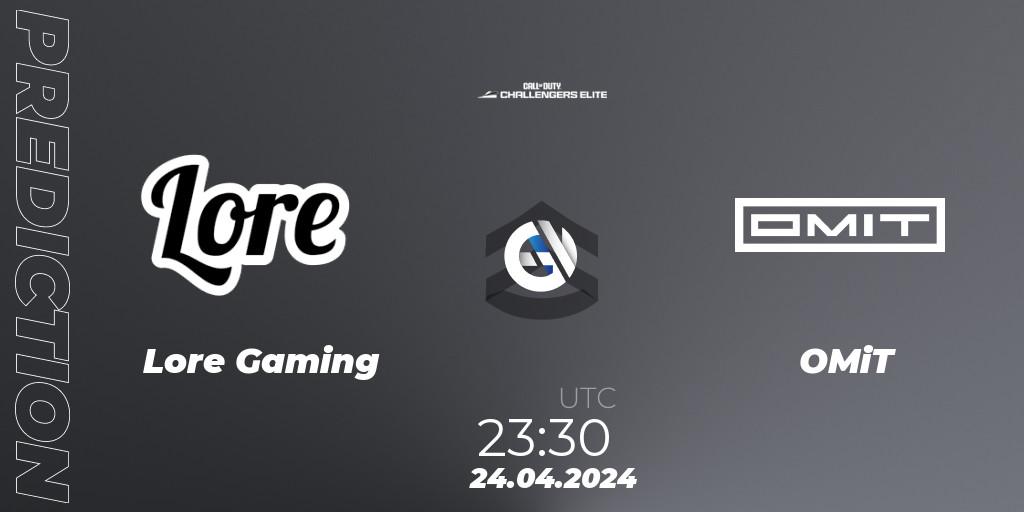 Prognoza Lore Gaming - OMiT. 24.04.2024 at 23:30, Call of Duty, Call of Duty Challengers 2024 - Elite 2: NA