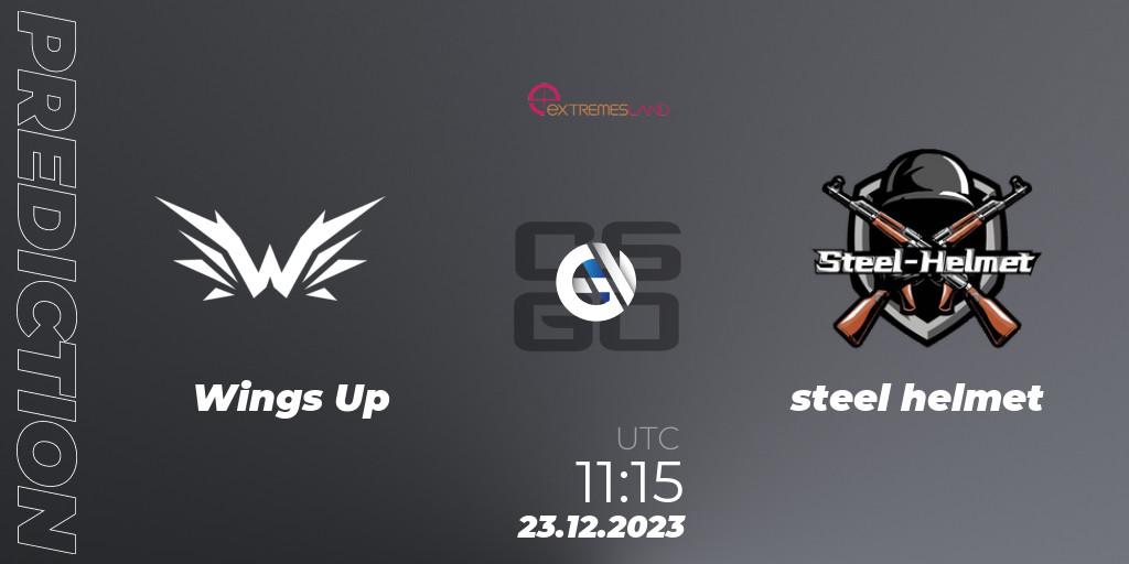 Prognoza Wings Up - steel helmet. 23.12.2023 at 11:15, Counter-Strike (CS2), eXTREMESLAND 2023: Chinese Qualifier