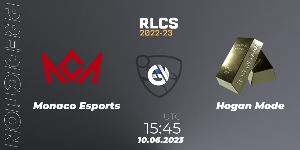 Prognoza Monaco Esports - Hogan Mode. 10.06.2023 at 15:00, Rocket League, RLCS 2022-23 - Spring: Europe Regional 3 - Spring Invitational