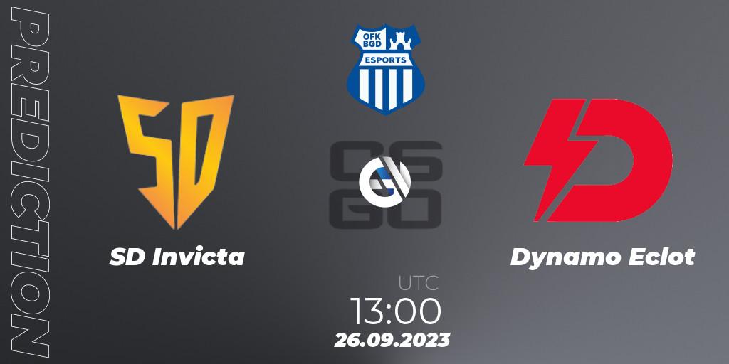 Prognoza SD Invicta - Dynamo Eclot. 26.09.23, CS2 (CS:GO), OFK BGD Esports Series #1
