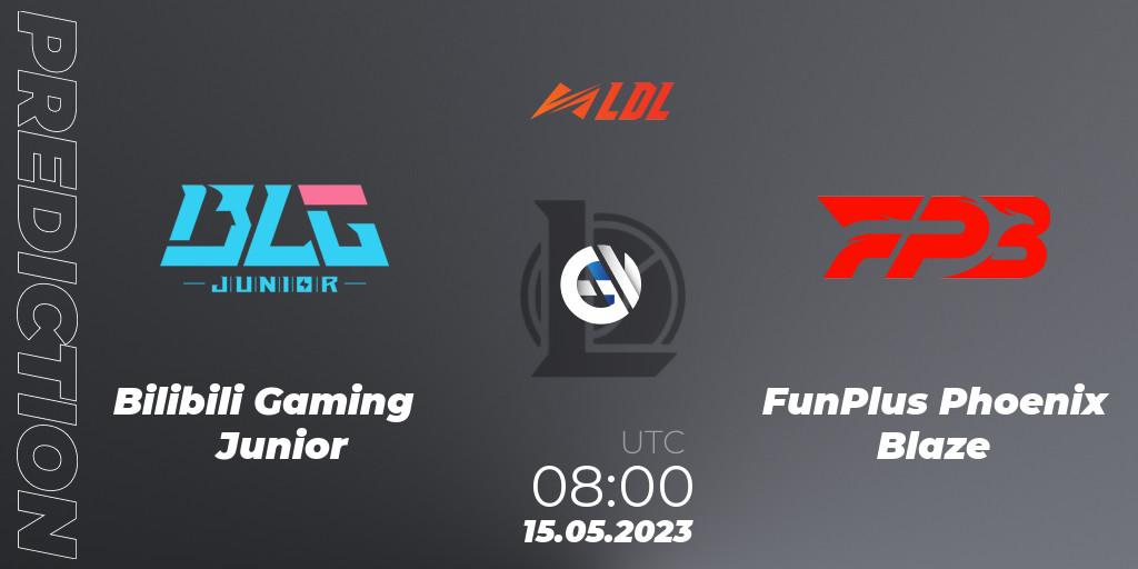 Prognoza Bilibili Gaming Junior - FunPlus Phoenix Blaze. 15.05.2023 at 08:00, LoL, LDL 2023 - Regular Season - Stage 2