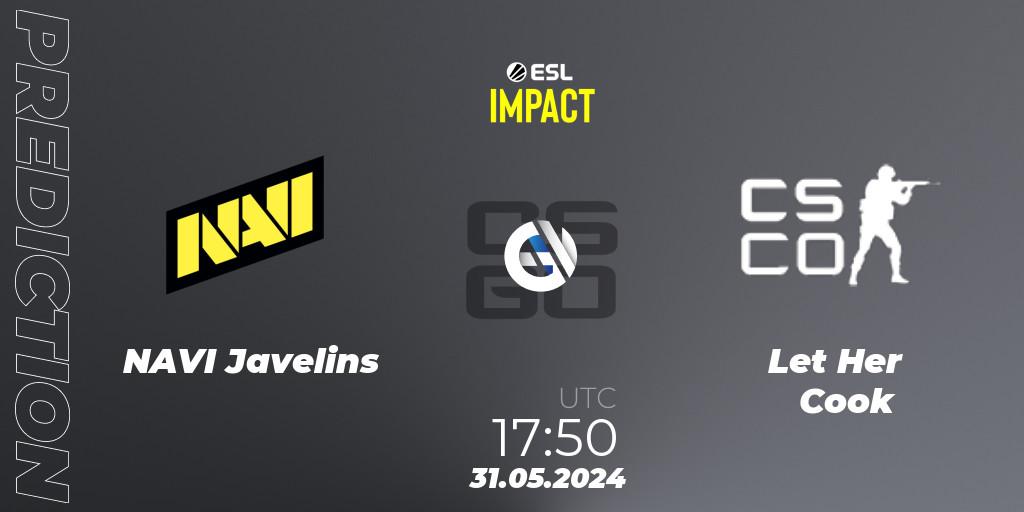 Prognoza NAVI Javelins - Let Her Cook. 31.05.2024 at 18:20, Counter-Strike (CS2), ESL Impact League Season 5 Finals