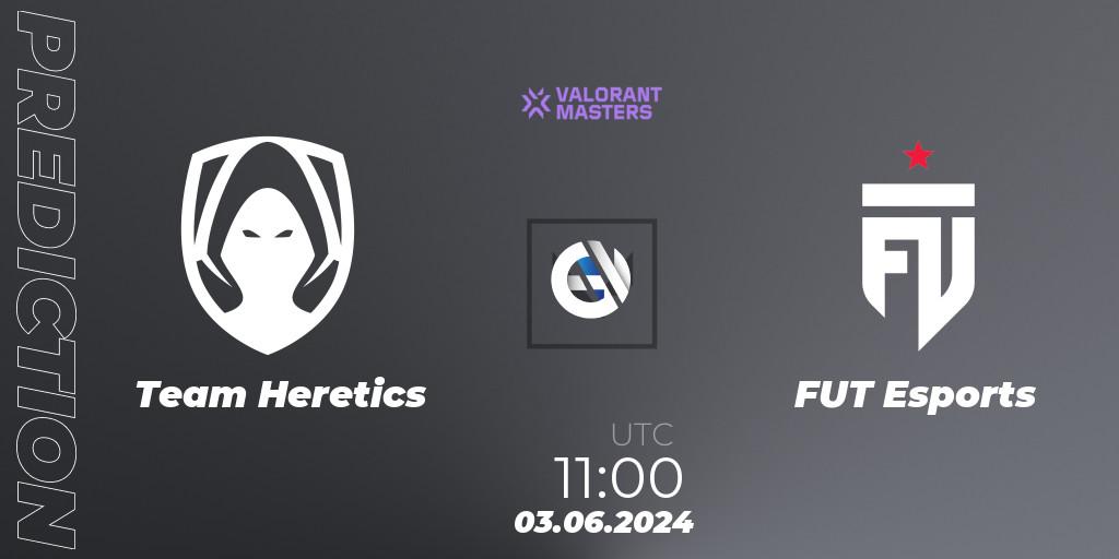 Prognoza Team Heretics - FUT Esports. 03.06.2024 at 11:00, VALORANT, VCT 2024: Masters Shanghai