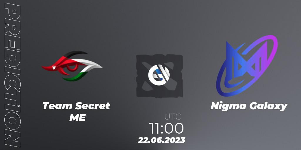 Prognoza Team Secret ME - Nigma Galaxy. 22.06.2023 at 11:00, Dota 2, Riyadh Masters 2023 MENA Qualifier