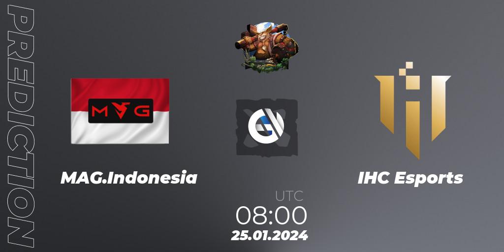 Prognoza MAG.Indonesia - IHC Esports. 25.01.2024 at 08:00, Dota 2, ESL One Birmingham 2024: Southeast Asia Open Qualifier #2