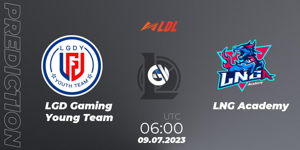 Prognoza LGD Gaming Young Team - LNG Academy. 09.07.2023 at 06:00, LoL, LDL 2023 - Regular Season - Stage 3