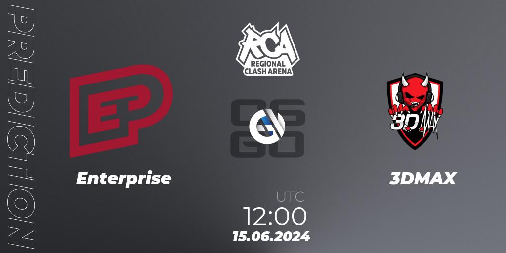 Prognoza Enterprise - 3DMAX. 16.06.2024 at 10:00, Counter-Strike (CS2), Regional Clash Arena Europe