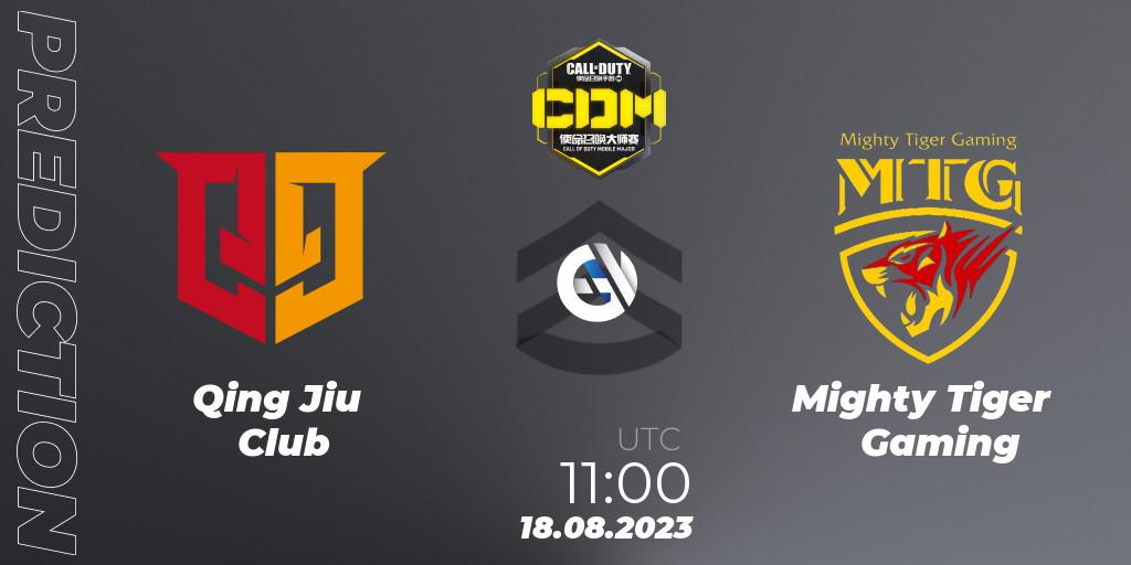Prognoza Qing Jiu Club - Mighty Tiger Gaming. 18.08.2023 at 11:10, Call of Duty, China Masters 2023 S6 - Stage 2