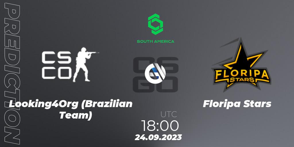 Prognoza Looking4Org (Brazilian Team) - Floripa Stars. 24.09.2023 at 18:00, Counter-Strike (CS2), CCT South America Series #12: Open Qualifier