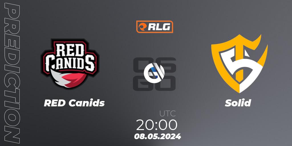 Prognoza RED Canids - Solid. 08.05.2024 at 20:00, Counter-Strike (CS2), RES Latin American Series #4