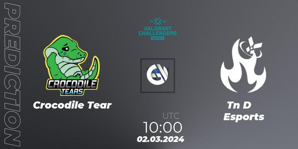 Prognoza Crocodile Tear - Tàn Dư Esports. 02.03.2024 at 10:00, VALORANT, VALORANT Challengers 2024 Vietnam: Split 1