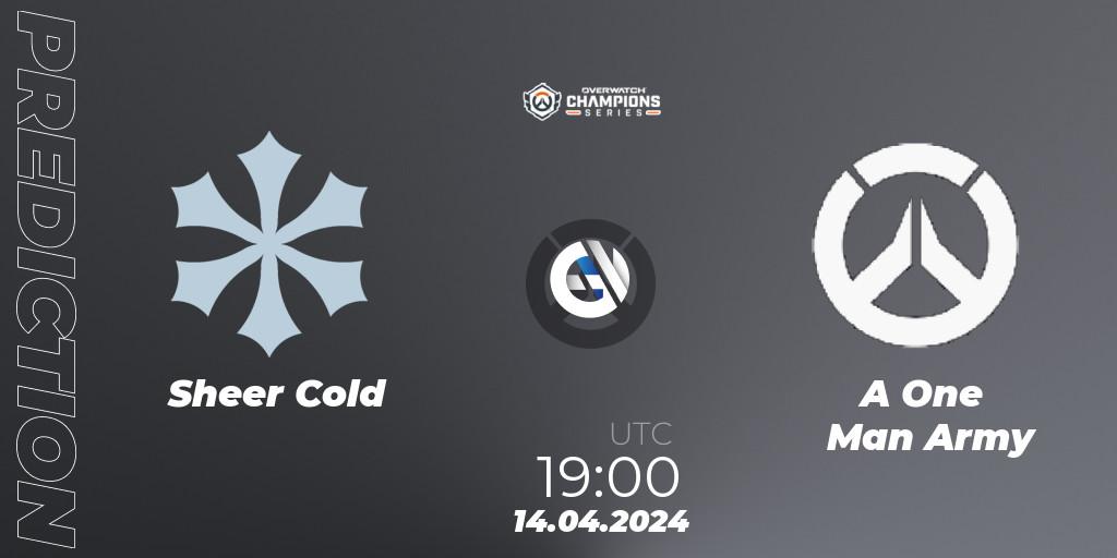 Prognoza Sheer Cold - A One Man Army. 14.04.2024 at 19:00, Overwatch, Overwatch Champions Series 2024 - EMEA Stage 2 Group Stage