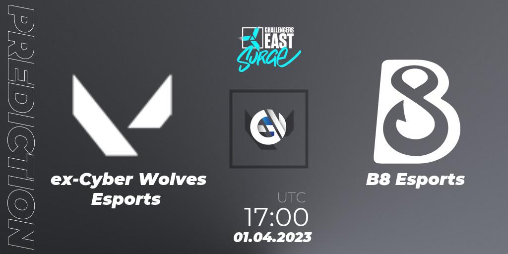 Prognoza ex-Cyber Wolves Esports - B8 Esports. 01.04.23, VALORANT, VALORANT Challengers 2023 East: Surge Split 2