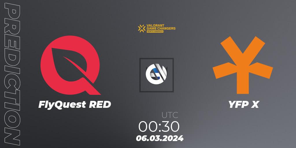 Prognoza FlyQuest RED - YFP X. 06.03.2024 at 00:30, VALORANT, VCT 2024: Game Changers North America Series Series 1