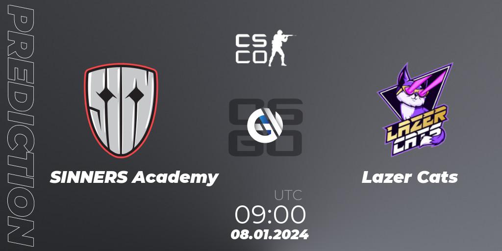 Prognoza SINNERS Academy - Lazer Cats. 08.01.2024 at 09:00, Counter-Strike (CS2), European Pro League Season 14: Division 2