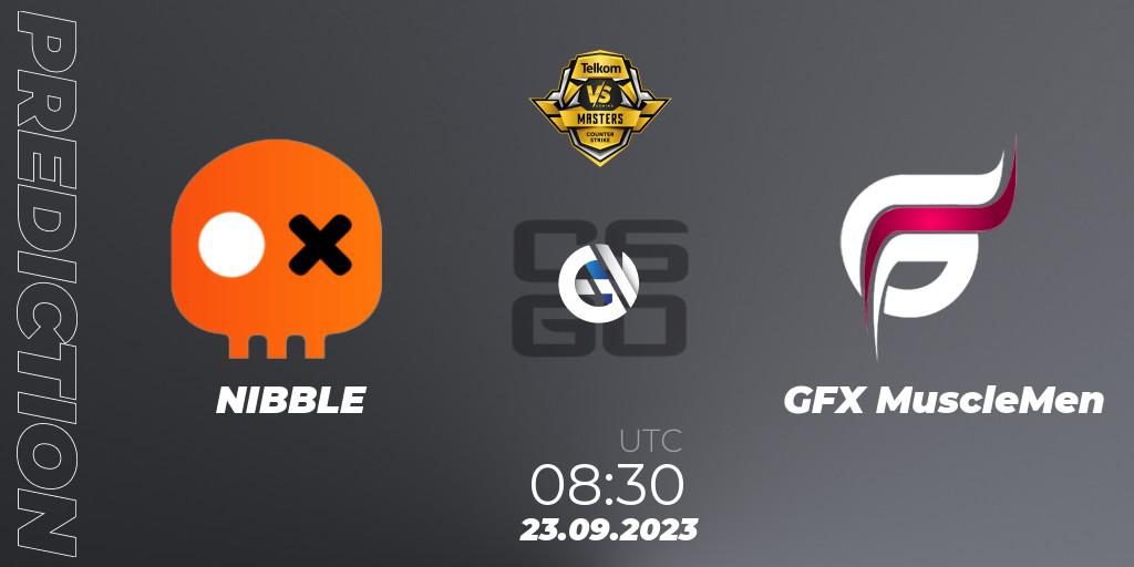 Prognoza NIBBLE - GFX MuscleMen. 23.09.23, CS2 (CS:GO), VS Gaming League Masters 2023