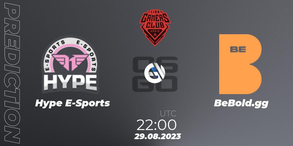 Prognoza Hype E-Sports - BeBold.gg. 29.08.2023 at 22:00, Counter-Strike (CS2), Gamers Club Liga Série A: August 2023