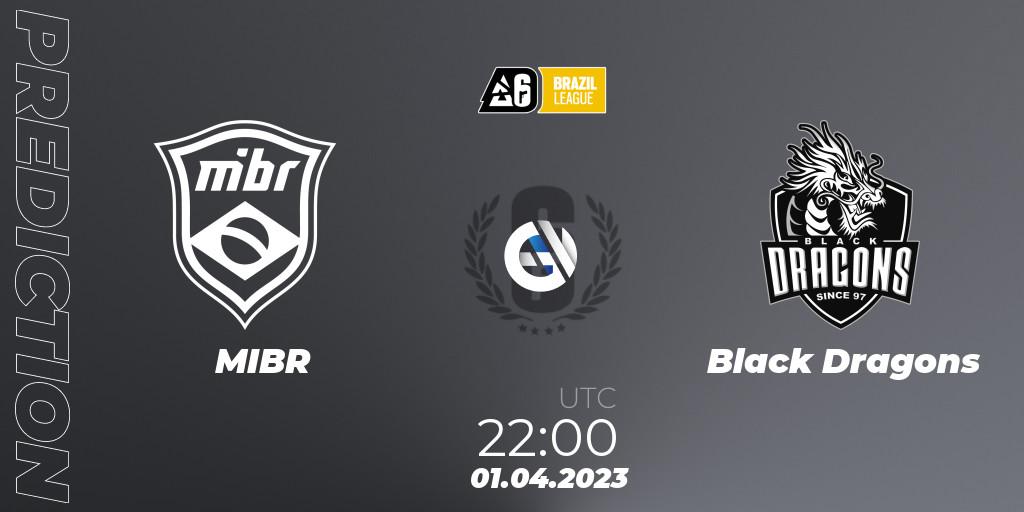 Prognoza MIBR - Black Dragons. 01.04.23, Rainbow Six, Brazil League 2023 - Stage 1