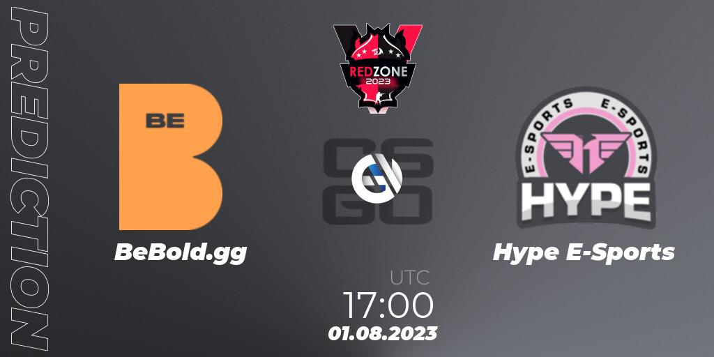 Prognoza BeBold.gg - Hype E-Sports. 01.08.2023 at 17:00, Counter-Strike (CS2), RedZone PRO League Season 5